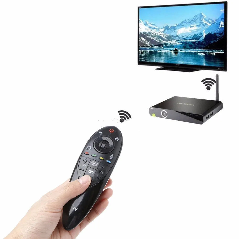 Black universal remote control replacement for LG AN-MR500G and AN-MR500 Smart TVs