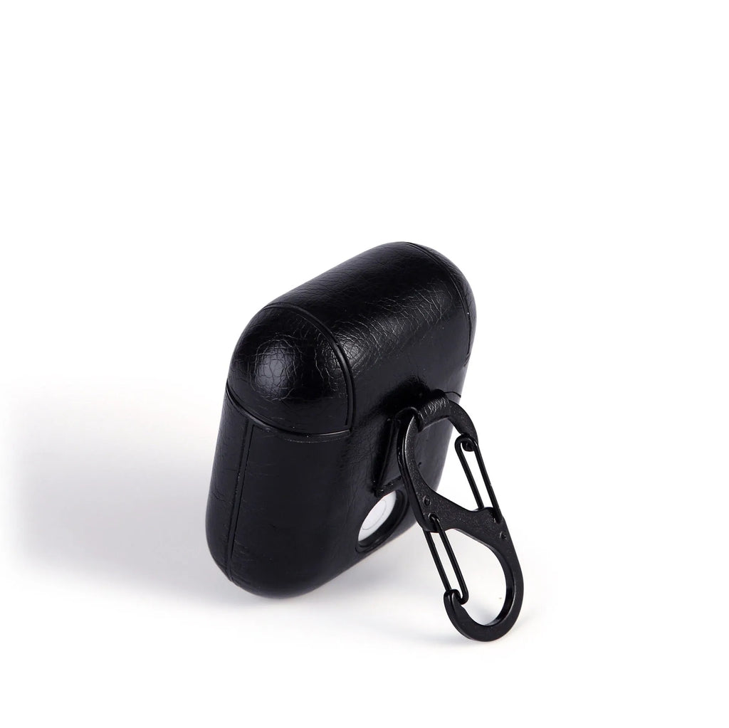 Leather protective case for Apple Airpods charging case in black, brown, light brown, and red colours