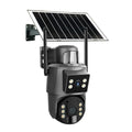 360 night vision solar security camera with 6MP HD full colour lens wall mounted outdoor