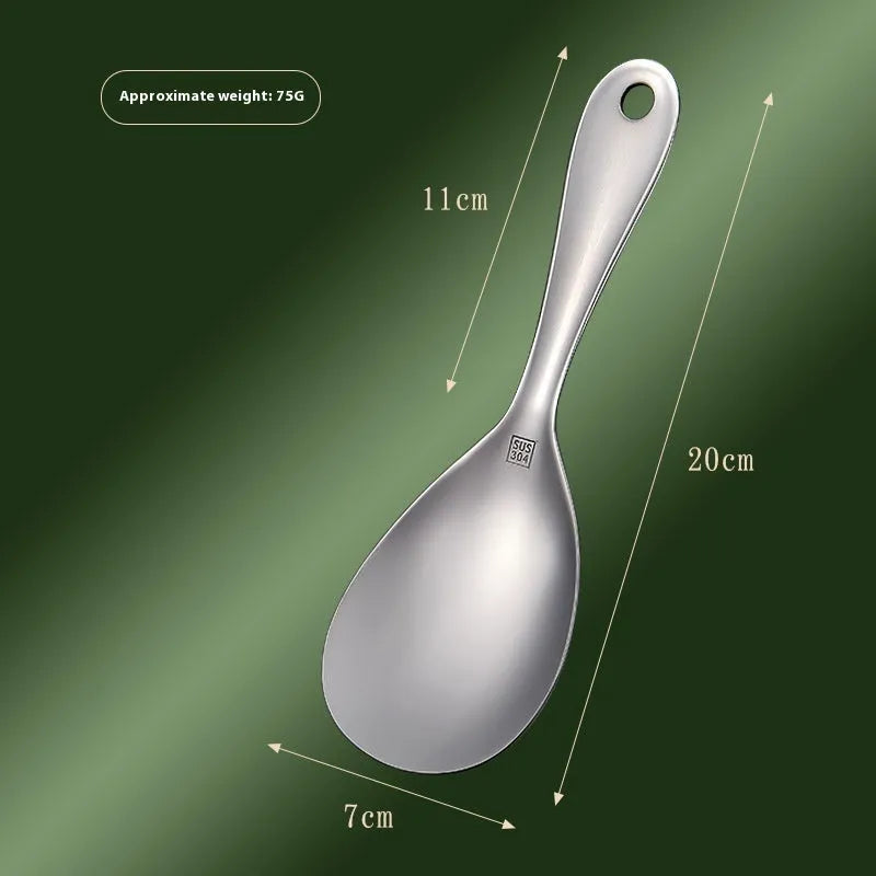 304 stainless steel meal spoon with solid colour finish and simple style design