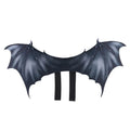 Black cloth bat wings Halloween costume accessory for dogs and cats in three sizes