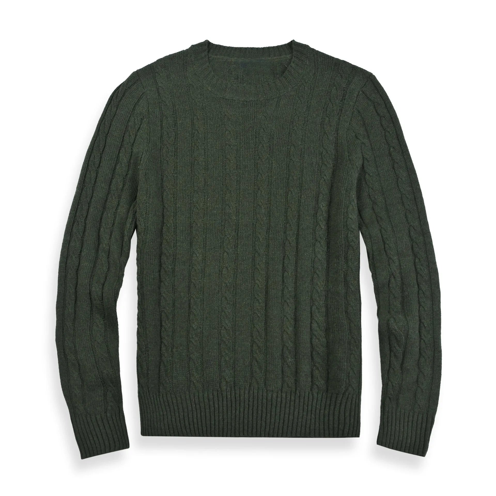 Cotton fleece-lined hooded sweater in army green for men and women, long sleeve unisex casual top