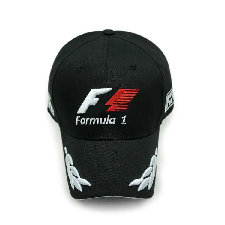 Black canvas baseball cap with embroidery and adjustable closure on a neutral background