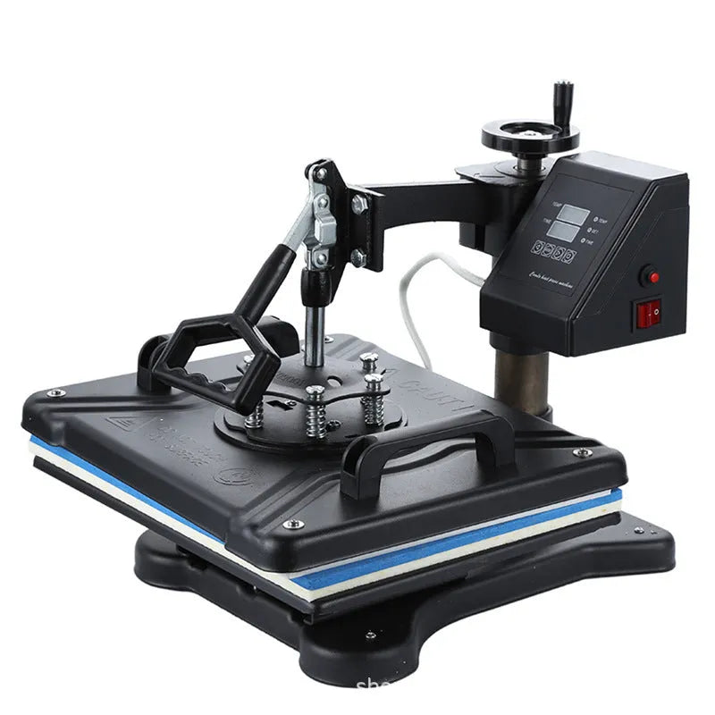 Black multifunctional heat transfer printing machine for fabric and tablet applications
