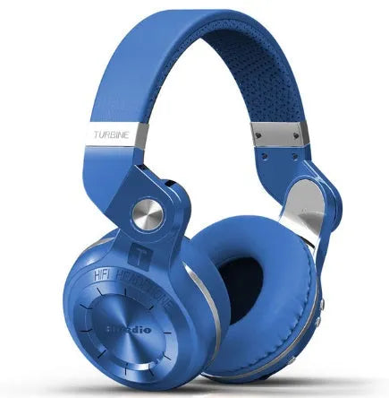 Bluedio T2 Plus on-ear wireless Bluetooth headphones in black, blue, red, or white colour