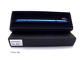 Inkless Metal Pen in silver, gold, rose gold, black, and blue finishes with spare nib and pen bag
