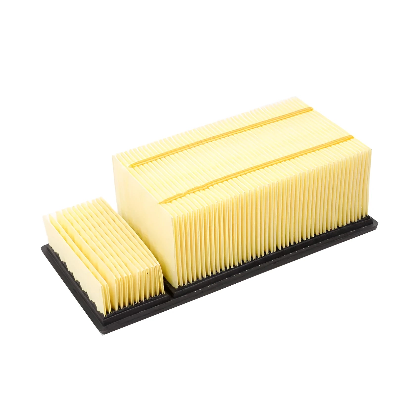 Dodge Ram pickup truck air filter cartridge with connection threads and sealing ring