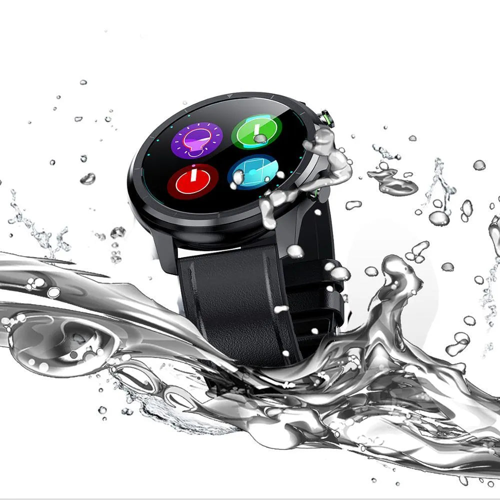 LEMFO LF26 smart bracelet showing 1.3-inch screen and control buttons in various colour options
