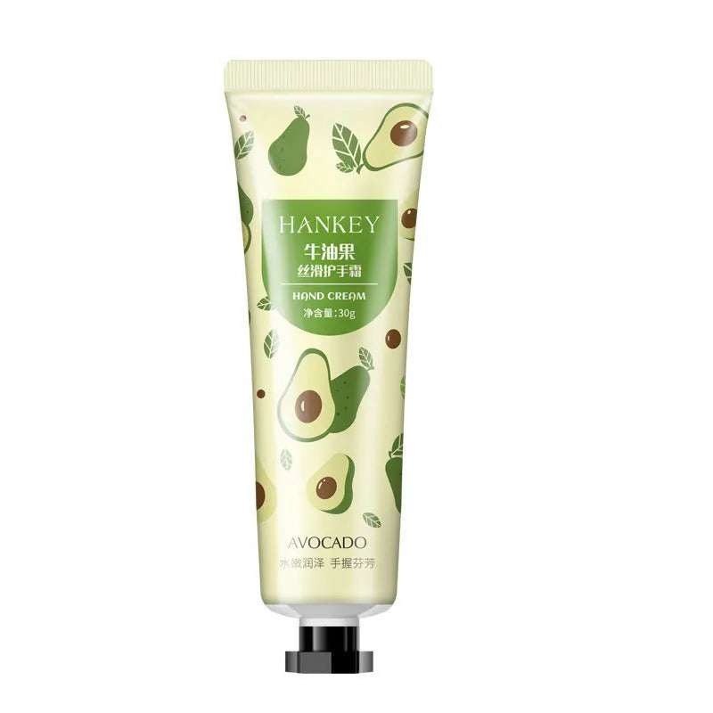 30g hand cream tube with fruit extract formulation for hands and feet moisturising