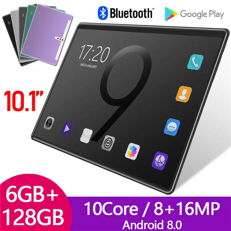 T10W Android tablet with 10.1-inch IPS screen, detachable keyboard, and GPS navigation feature