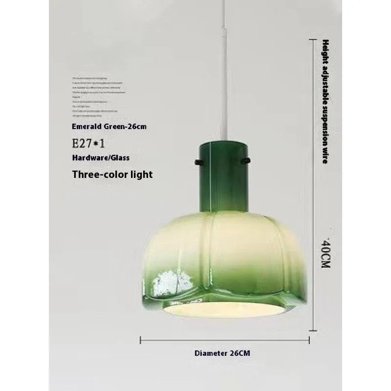 Retro medieval-style glass bud chandelier pendant light in a choice of coloured shades.