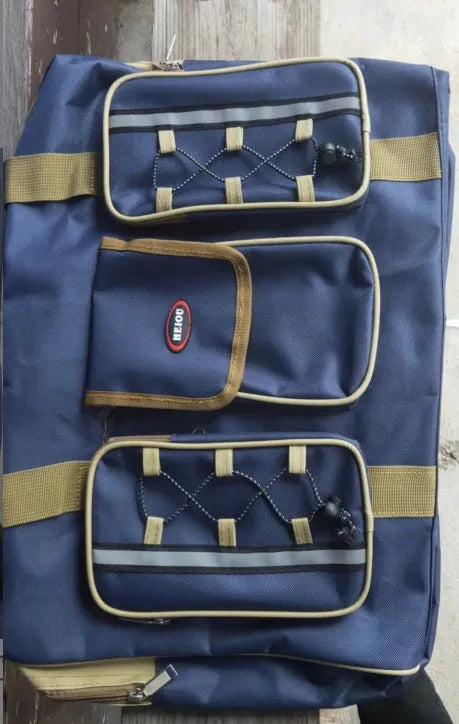 Oxford cloth shoulder bag in black with soft handle and shoulder strap, capacity 56-75 litres
