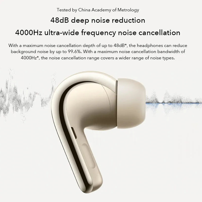 Black and gold active noise cancelling true wireless Bluetooth earbuds with charging case