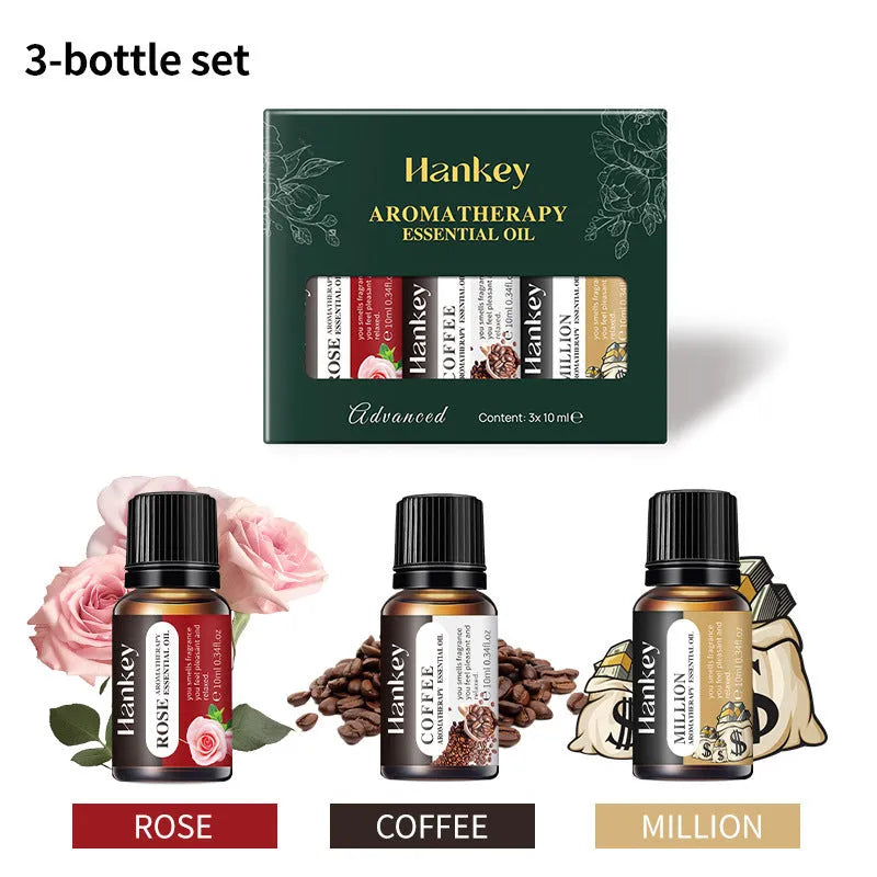 Boxed set of water-soluble aromatherapy essential oils in various size options