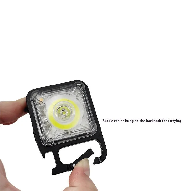 Mini keychain headlamp T136 strong light portable headlight with ABS casing