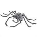 Grey Halloween spider costume for a small dog, showing the eight-legged design.