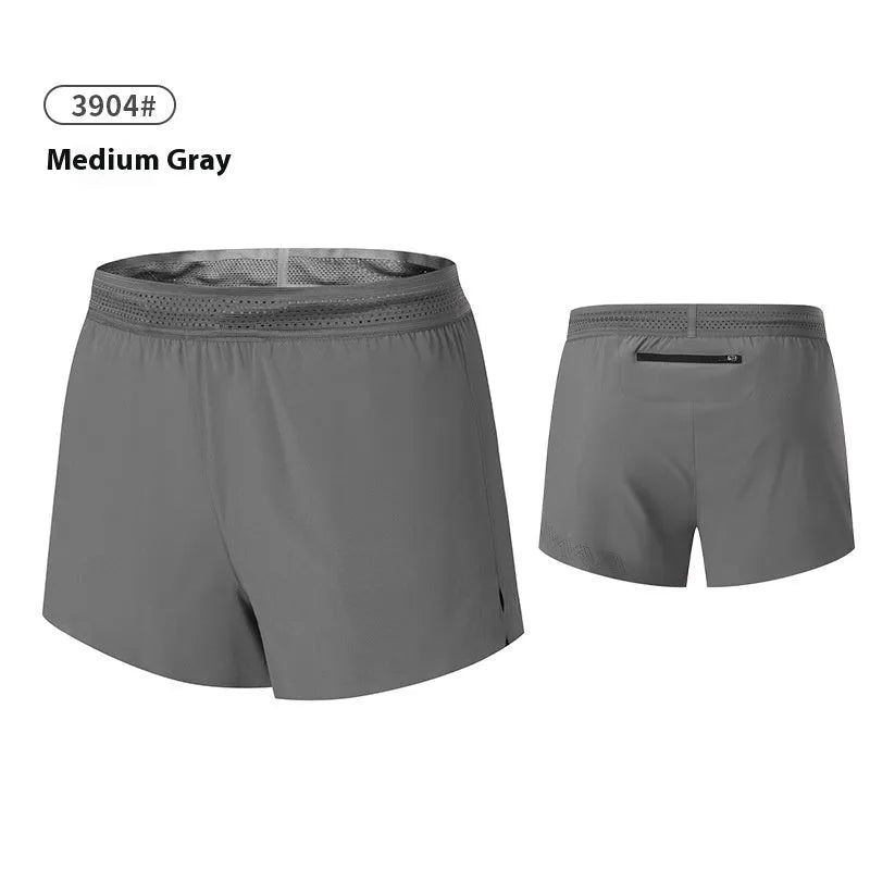 Men's solid colour polyester basketball shorts with low waist design