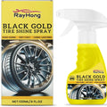 Black Gold Tire Shine Spray 120ml bottle with tyre dressing formula