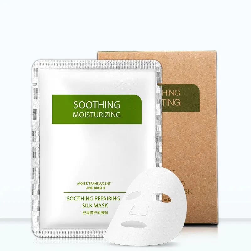 White Soothing Silk Moisturising Facial Mask sheet for sensitive skin, 25g content