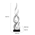 Resin festival high-rise decoration craft in bright gold colour with modern simplicity design