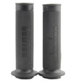 A pair of motorcycle handle gel grips in rubber, showing 22mm and 24mm size options and multiple colour choices.