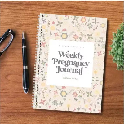 A5 pregnancy diary notebook with weekly layout for tracking pregnancy milestones