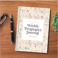 A5 pregnancy diary notebook with weekly layout for tracking pregnancy milestones