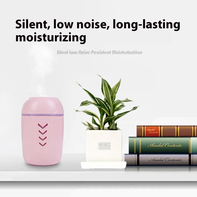Circular portable air purifier in blue colour with USB cable for car and home use