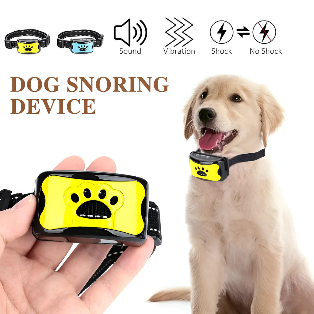 Waterproof rechargeable dog training collar with remote control in black colour