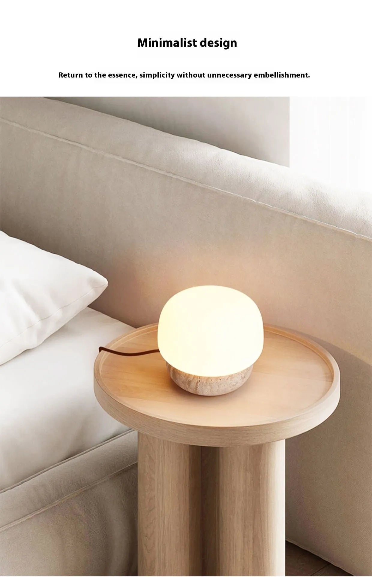 Retro creative bedside lamp with button switch measuring 18cm