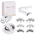 Portable magnetic false eyelashes with integrated soap holder in chemical fibre construction