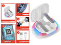 Hall Flashing Wireless Gaming Headset in Black or White with earplug design