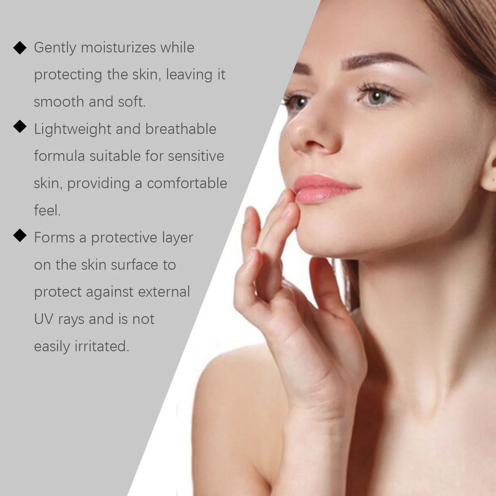 70g tube of non-oily protective cream with collagen and coffee extract.
