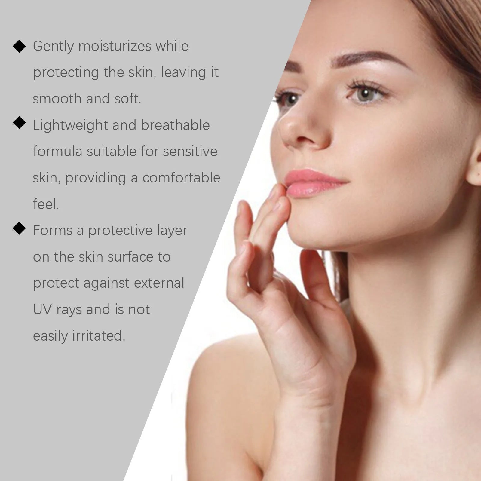 70g tube of non-oily protective cream with collagen and coffee extract.