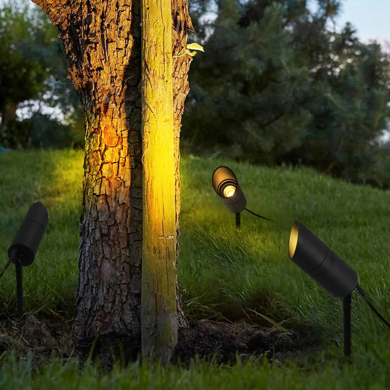 Aluminium outdoor ground lamp for garden lawn lighting with IP65 waterproof rating