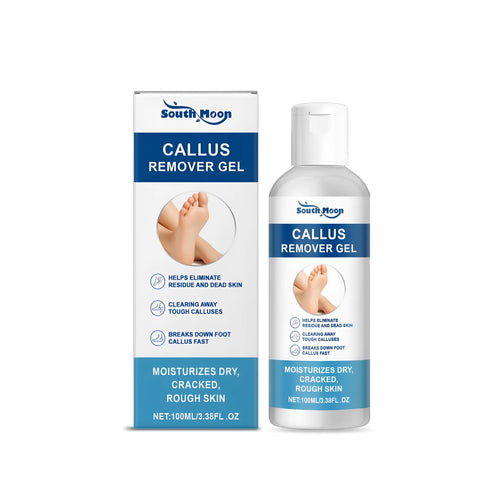 100g tube of callus remover gel for foot care with coconut oil and aloe.