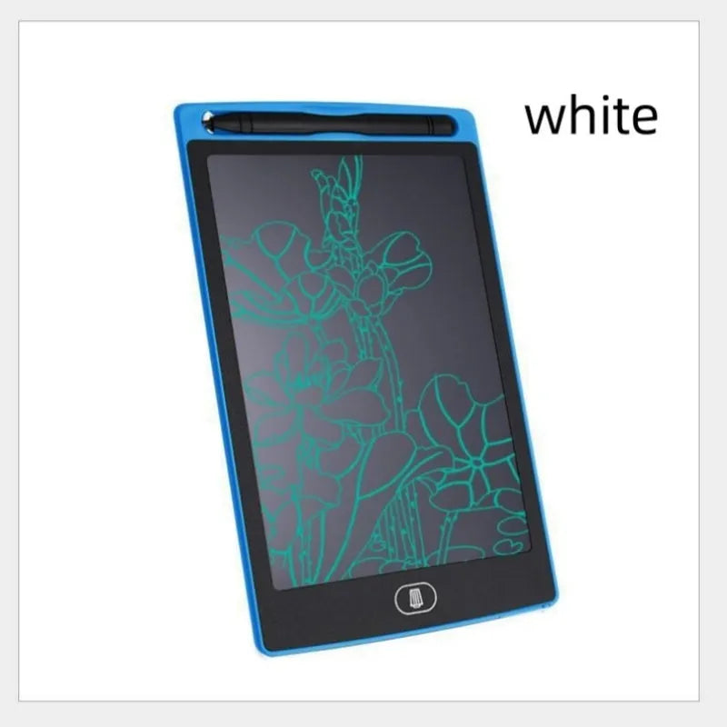 Colourful plastic electronic drawing board for kids graffiti and writing.