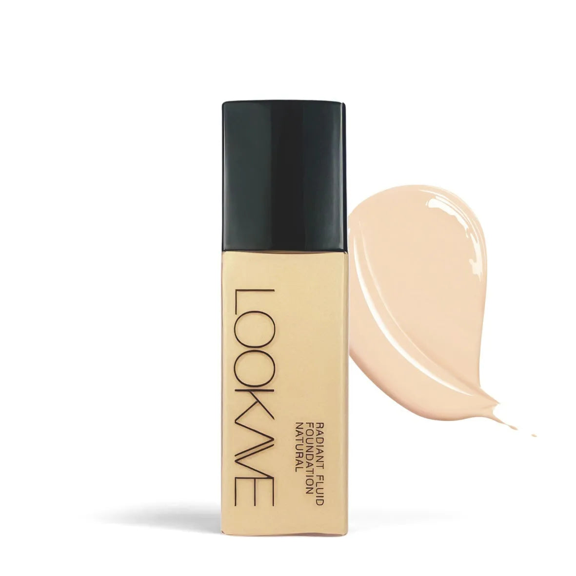 LOOKAVE Matte Liquid Foundation bottle in shade LK63C-01, Ivory White