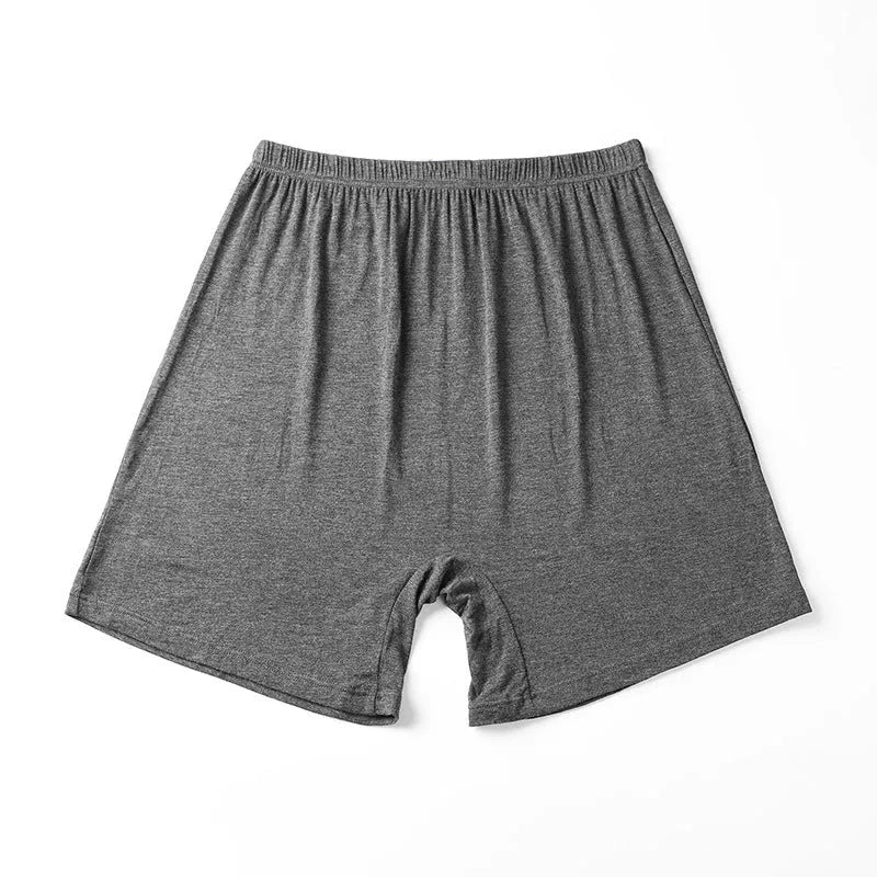 Solid colour men's modal boxer shorts with high waist design in five colour options