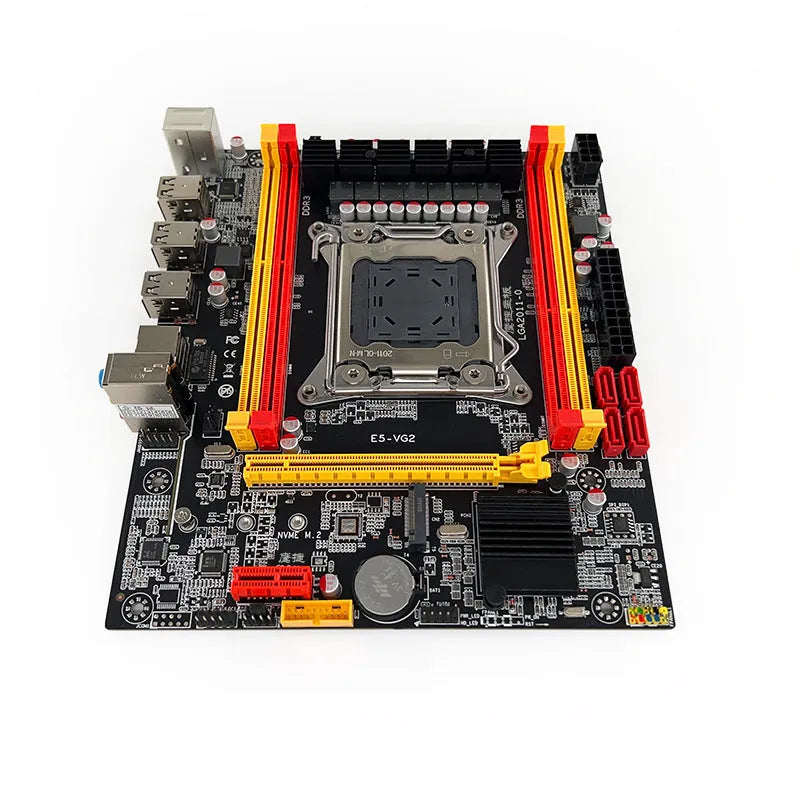X79-VG2 desktop motherboard with LGA 2011 CPU socket, DDR3 slots, PCIe 16X, and M.2 connector.