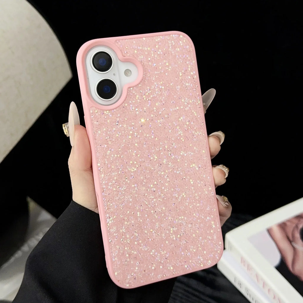 Luxury full diamond handmade phone case for IP17 series anti-drop anti-wear in six colours