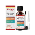 30ml bottle of herbal nail care solution with tea tree oil and included nail file
