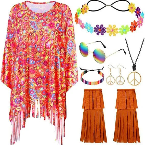 Adult wearing a vibrant pink and blue tie dye cloak with wide bell sleeves, showcasing the irregular hemline.