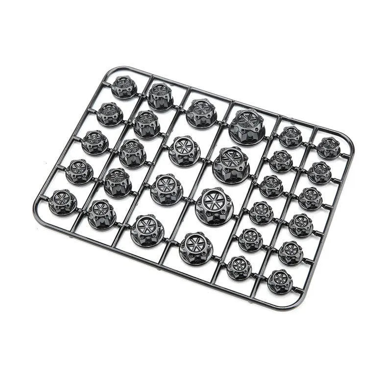 30-piece motorcycle ABS plastic screw cap set in eight colours for bolt covering