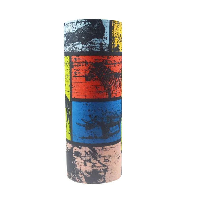 New outdoor variety magic bandana cycling mask neck cover sunscreen 49x24cm polyester, 39 patterns shown in a flat layout