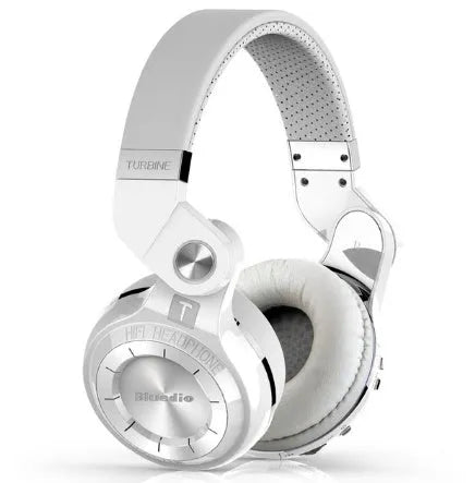Bluedio T2 Plus on-ear wireless Bluetooth headphones in black, blue, red, or white colour