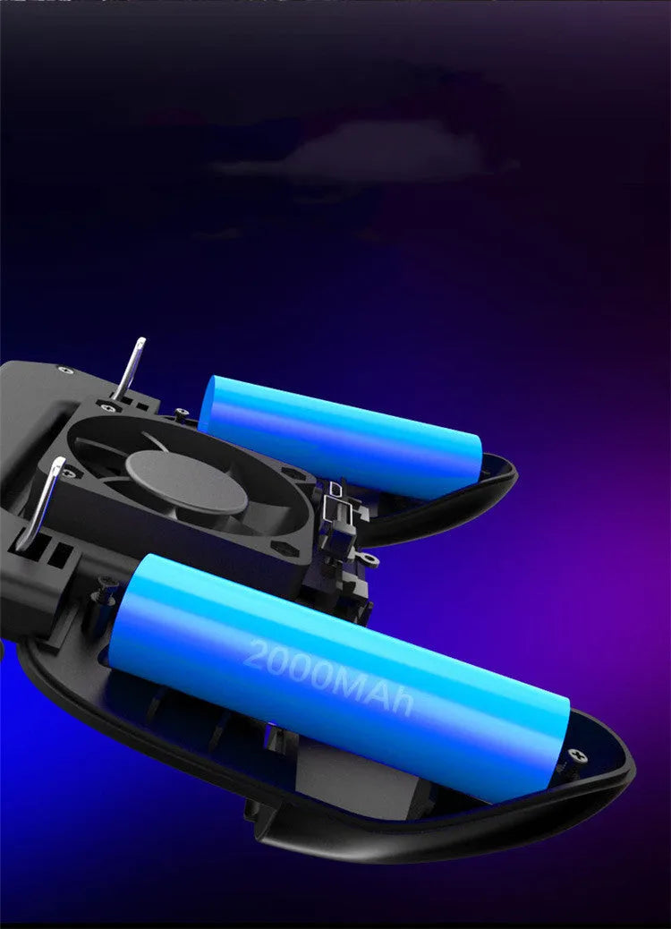 Black USB mobile game controller for Android smartphones with grip and cooling vents.