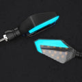 L16 Beast Spirit LED turn signal lamp for off-road motorcycle with hook-shaped daytime running light, yellow light, plastic and acrylic construction