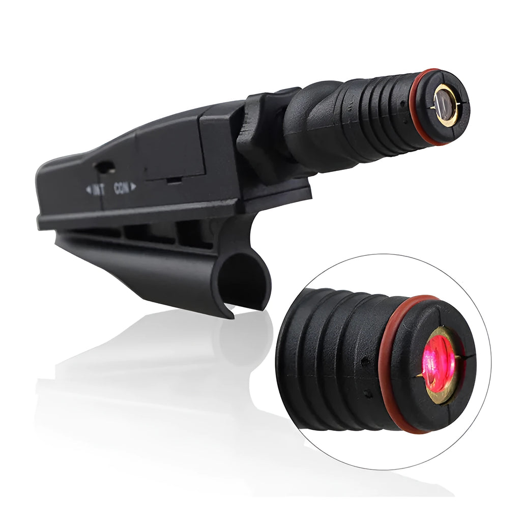 Black golf putter laser aiming instrument for putting alignment practice