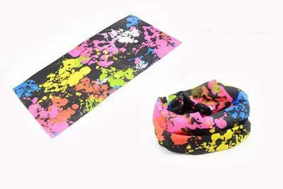 New outdoor variety magic bandana cycling mask neck cover sunscreen 49x24cm polyester, 39 patterns shown in a flat layout